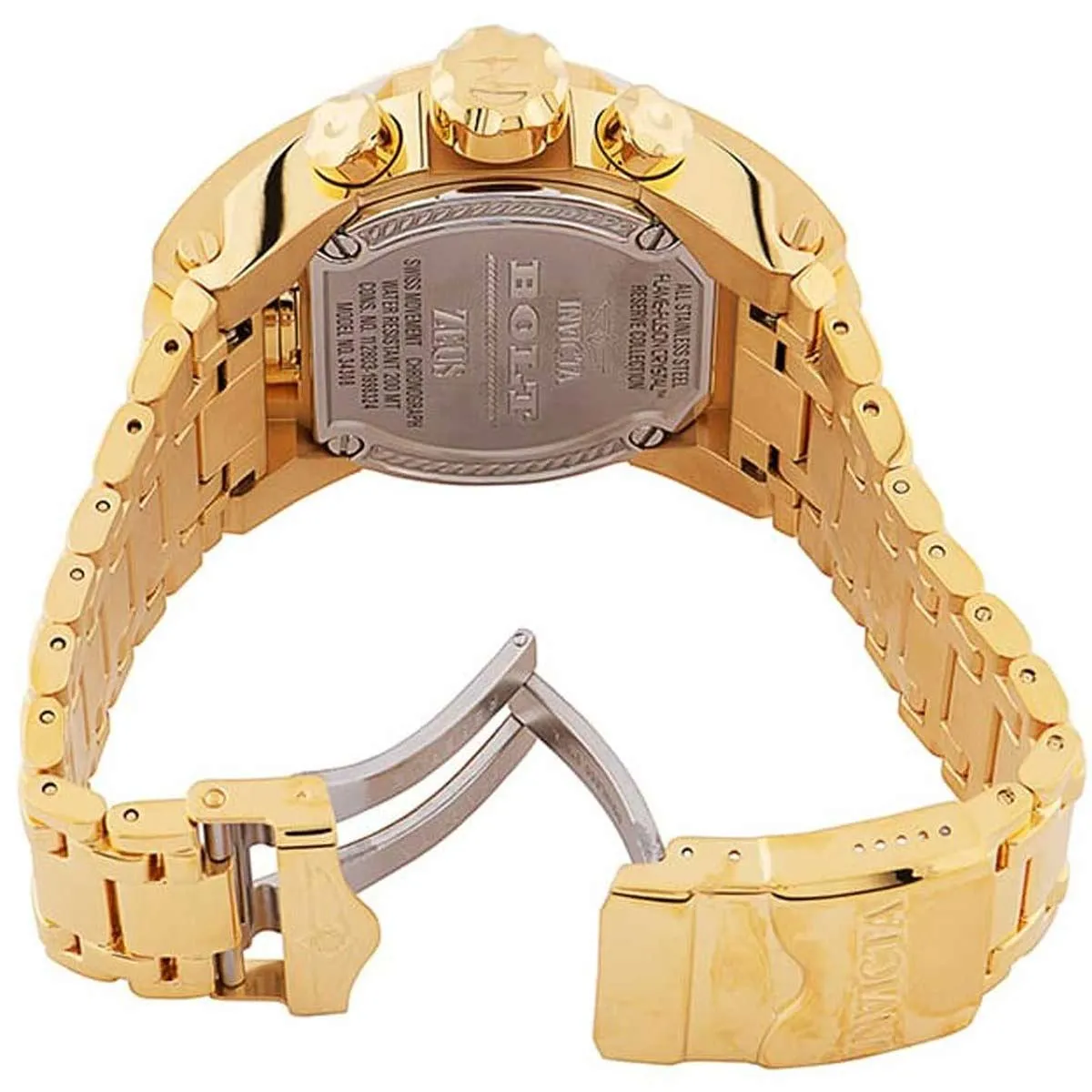 Invicta Men's Chronograph Watch - Reserve Bolt Zeus Magnum MOP Dial Bracelet | 34308