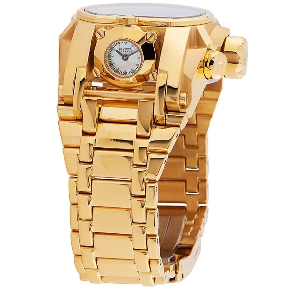 Invicta Men's Chronograph Watch - Reserve Bolt Zeus Magnum MOP Dial Bracelet | 34308