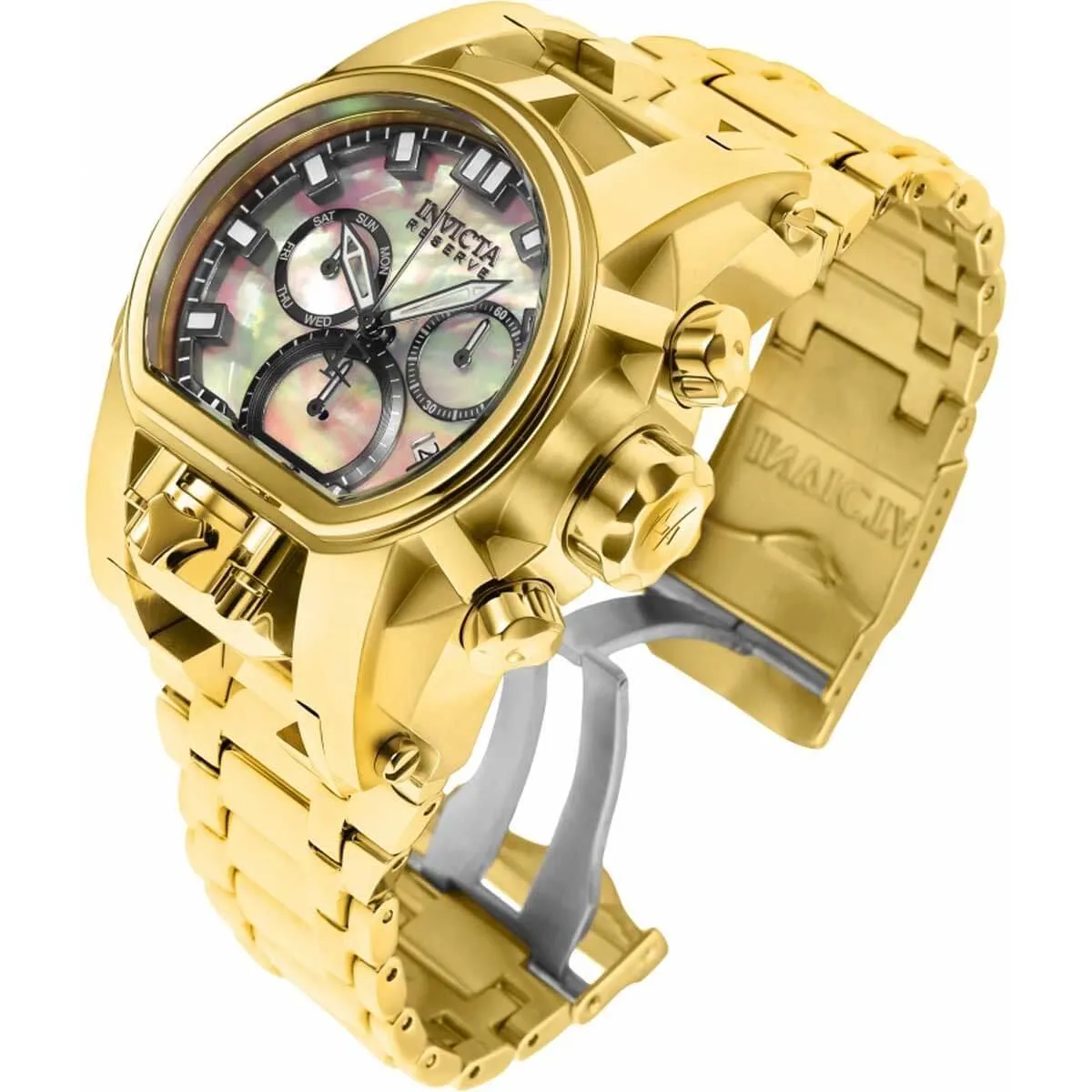 Invicta Men's Chronograph Watch - Reserve Bolt Zeus Magnum MOP Dial Bracelet | 34308