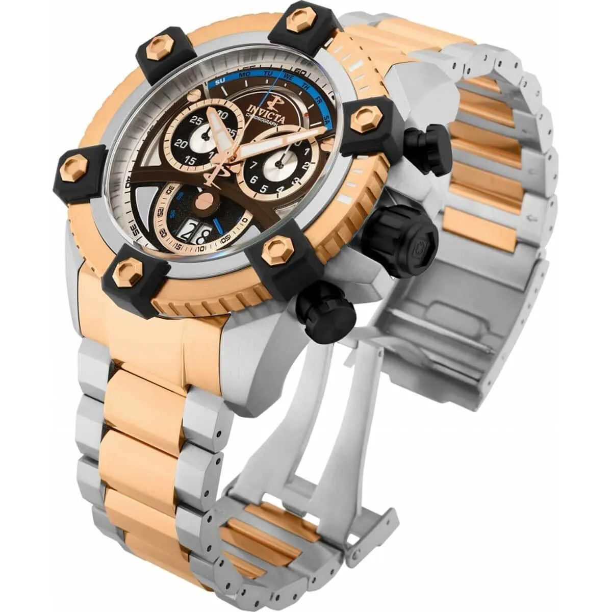 Invicta Men's Chronograph Watch - Reserve Octane Swiss Quartz Steel Bracelet | 31418