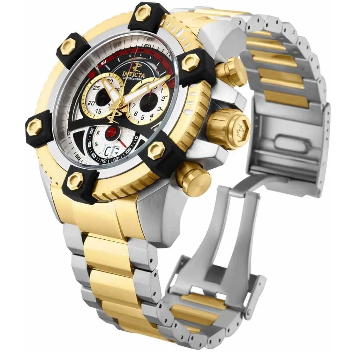 Invicta Men's Chronograph Watch - Reserve Octane Two Tone Steel Bracelet | 31417