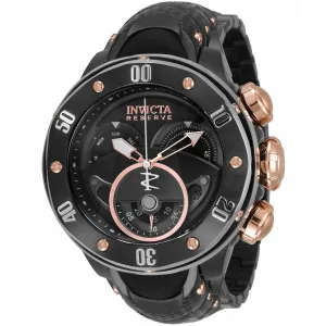 Invicta Men's Chronograph Watch - Reserve Rotating Bezel Black Dial Bracelet | 33374
