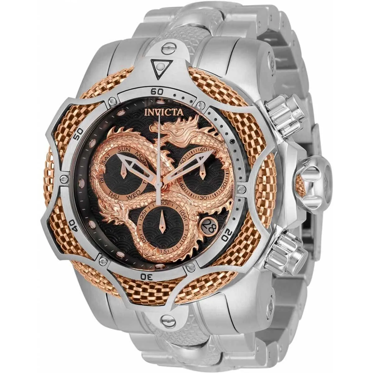 Invicta Men's Chronograph Watch - Reserve Venom Gunmetal and Rose Gold Dial | 31511