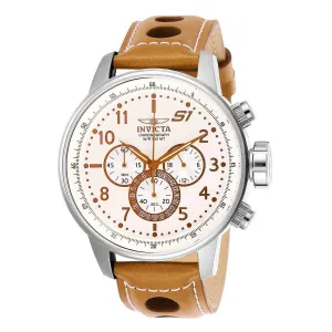 Invicta Men's Chronograph Watch - S1 Rally Light Brown Leather Strap | 25725