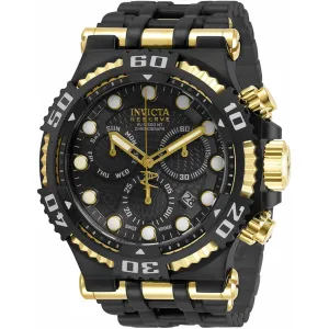 Invicta Men's Chronograph Watch - Speedway Black Dial Two Tone Bracelet | 30659