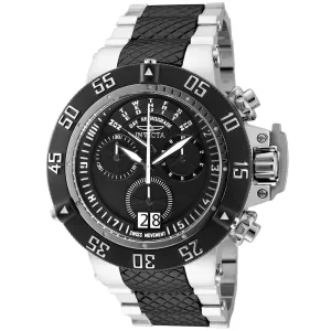 Invicta Men's Chronograph Watch - Subaqua Noma III Black Dial Two Tone Bracelet | 31887