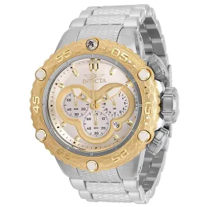Invicta Men's Chronograph Watch - Subaqua Noma VI Silver and Gold Dial Bracelet | 31575