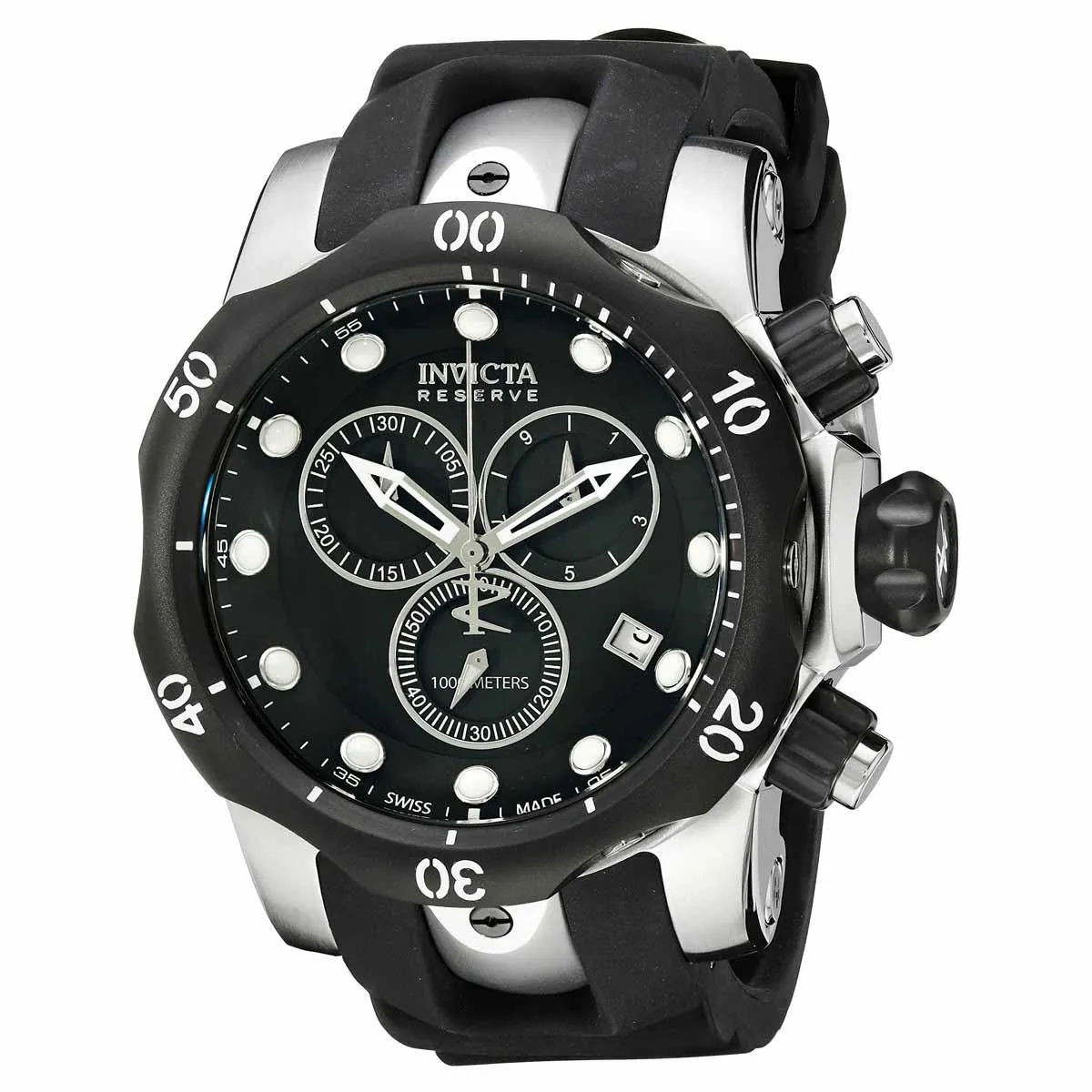 Invicta Men's Chronograph Watch - Subaqua Venom Reserve Swiss Black Dial Date | 5732