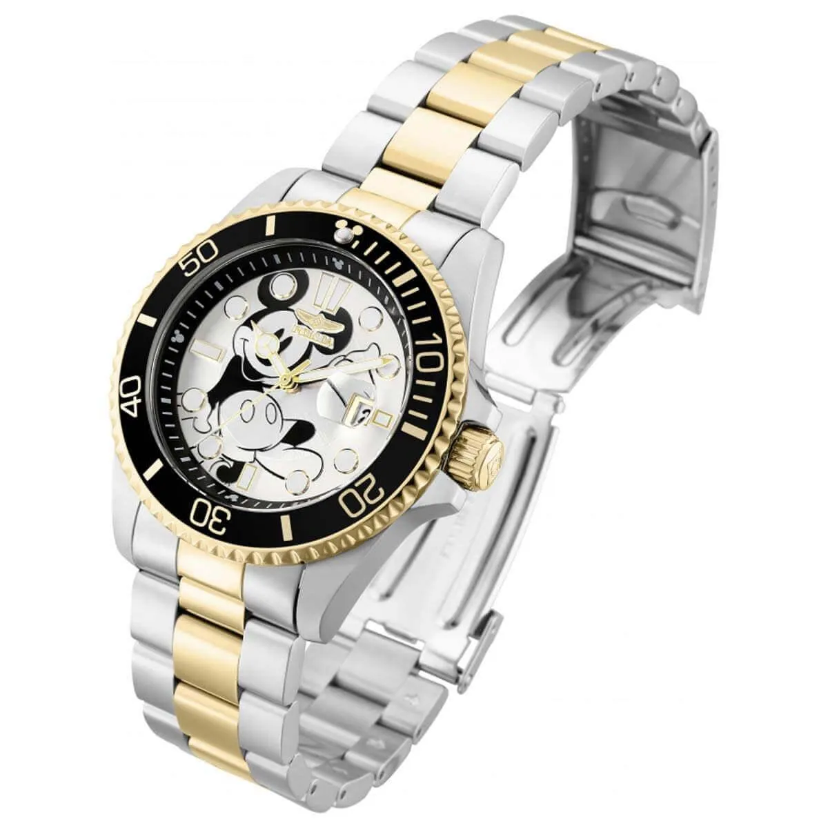 Invicta Men's Quartz Watch - Disney Mickey Mouse Two Tone Steel Bracelet | 32447