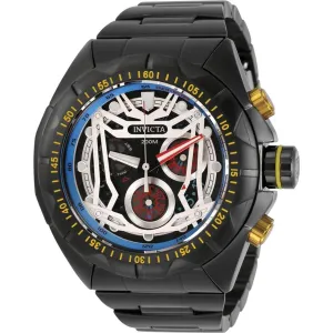 Invicta Men's Quartz Watch - Hydromax Black and Silver Tone Dial Bracelet | 32209