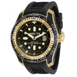 Invicta Men's Quartz Watch - Hydromax Rotating Bezel Black Dial Silicone Strap | 29584