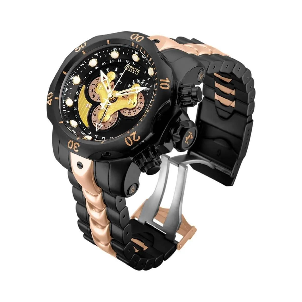 Invicta Men's Quartz Watch - Reserve Venom Chronograph Two Tone Bracelet | 32100