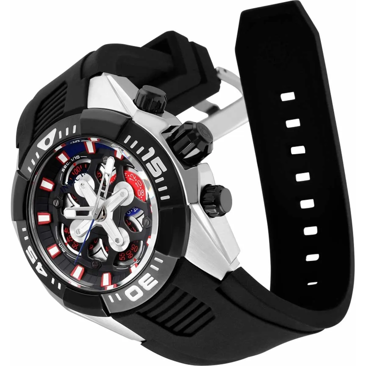 Invicta Men's Quartz Watch - S1 Rally Chronograph Black Silicone Strap | 30318