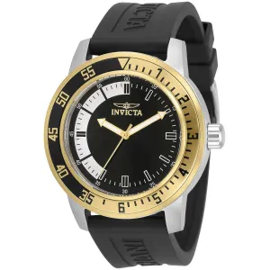 Invicta Men's Quartz Watch - Specialty Black and Silver Dial Black Strap | 34097