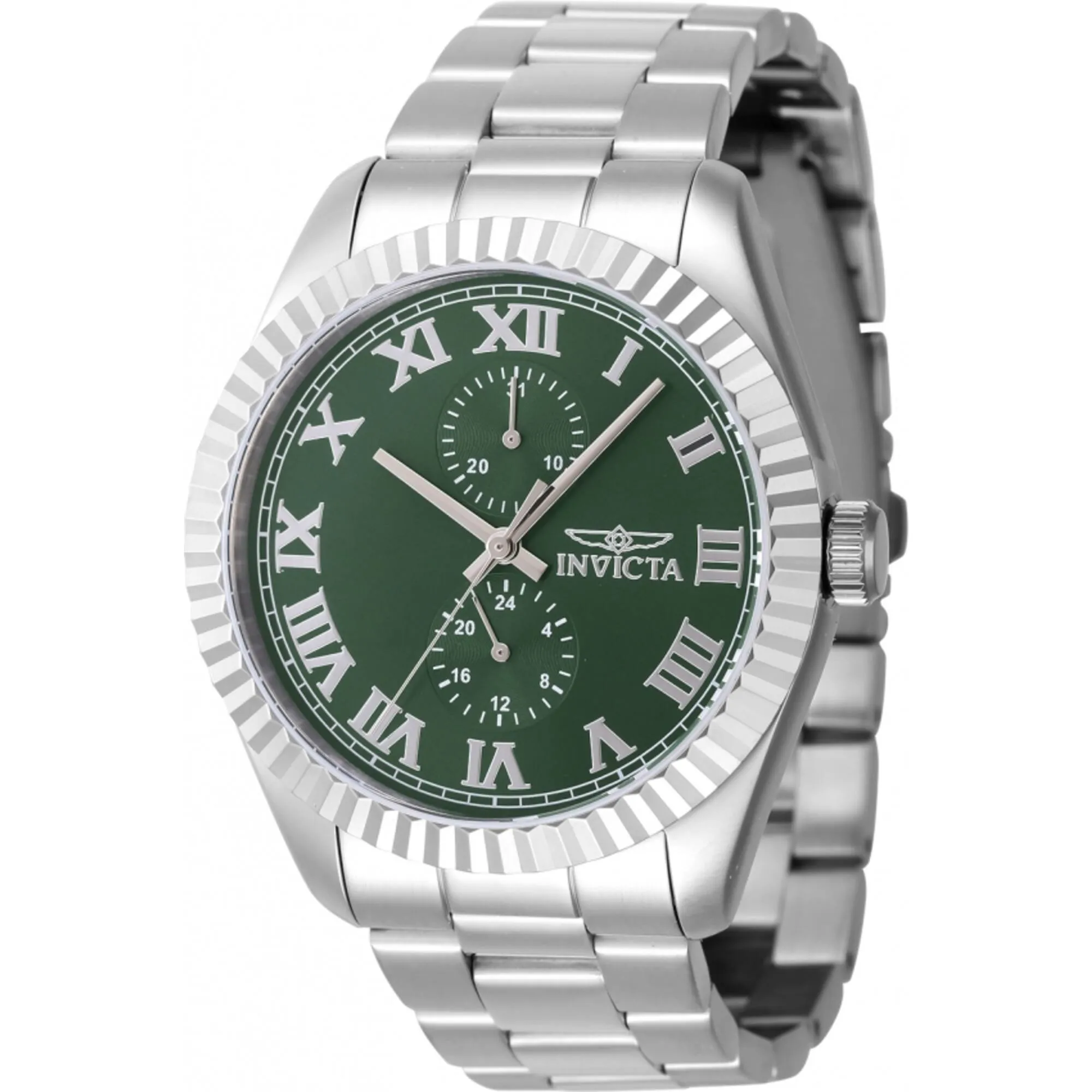 Invicta Men's Quartz Watch - Specialty Green Dial Stainless Steel Bracelet | 47422