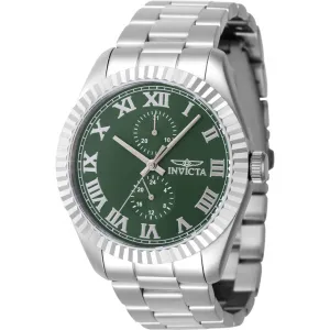 Invicta Men's Quartz Watch - Specialty Green Dial Stainless Steel Bracelet | 47422