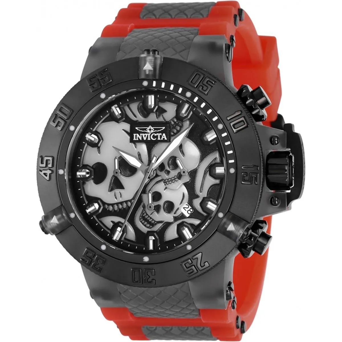 Invicta Men's Quartz Watch - Subaqua Noma III Chrono Silicone Rubber Strap | 37326