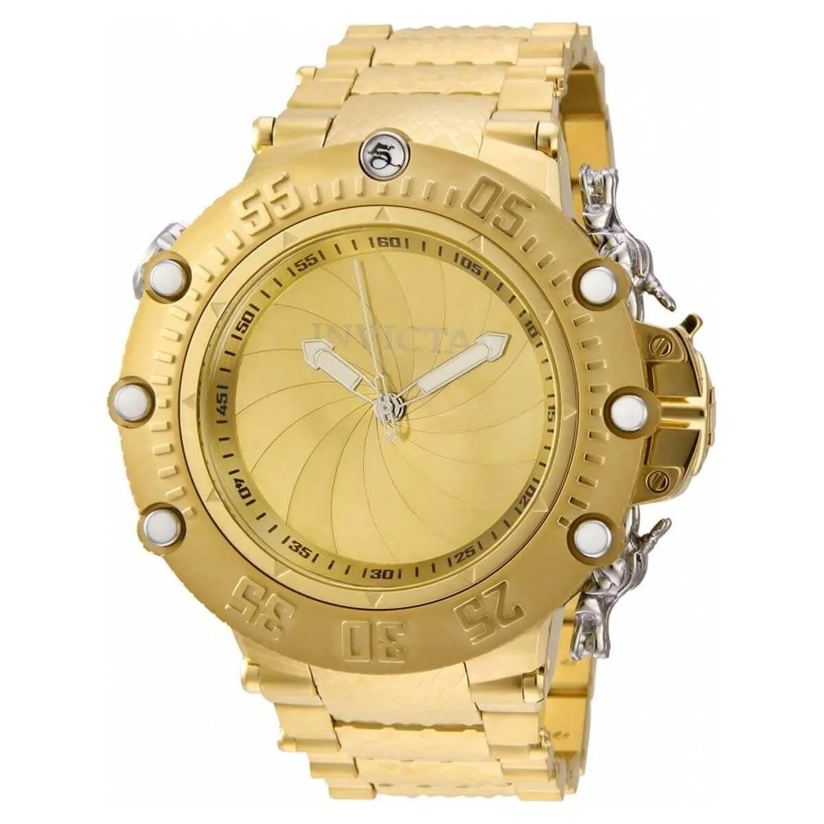 Invicta Men's Quartz Watch - Subaqua Noma VII Gold Tone Shutter Cover Dial | 32950