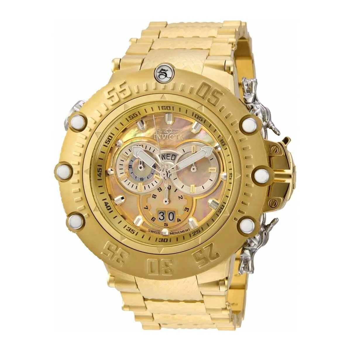 Invicta Men's Quartz Watch - Subaqua Noma VII Gold Tone Shutter Cover Dial | 32950