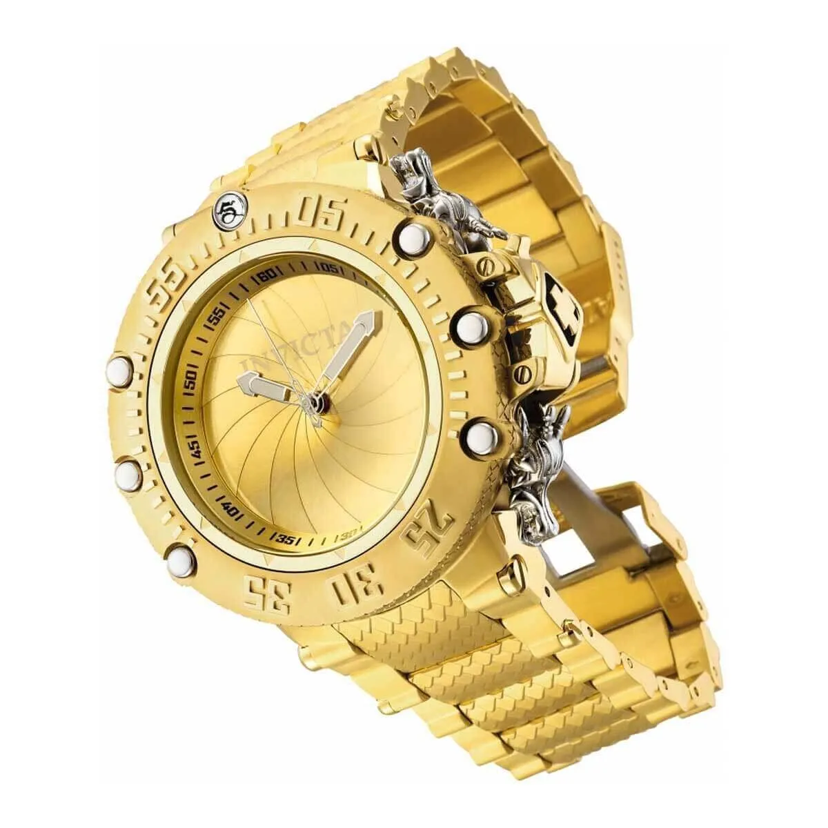 Invicta Men's Quartz Watch - Subaqua Noma VII Gold Tone Shutter Cover Dial | 32950