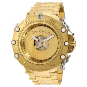 Invicta Men's Quartz Watch - Subaqua Noma VII Gold Tone Shutter Cover Dial | 32950