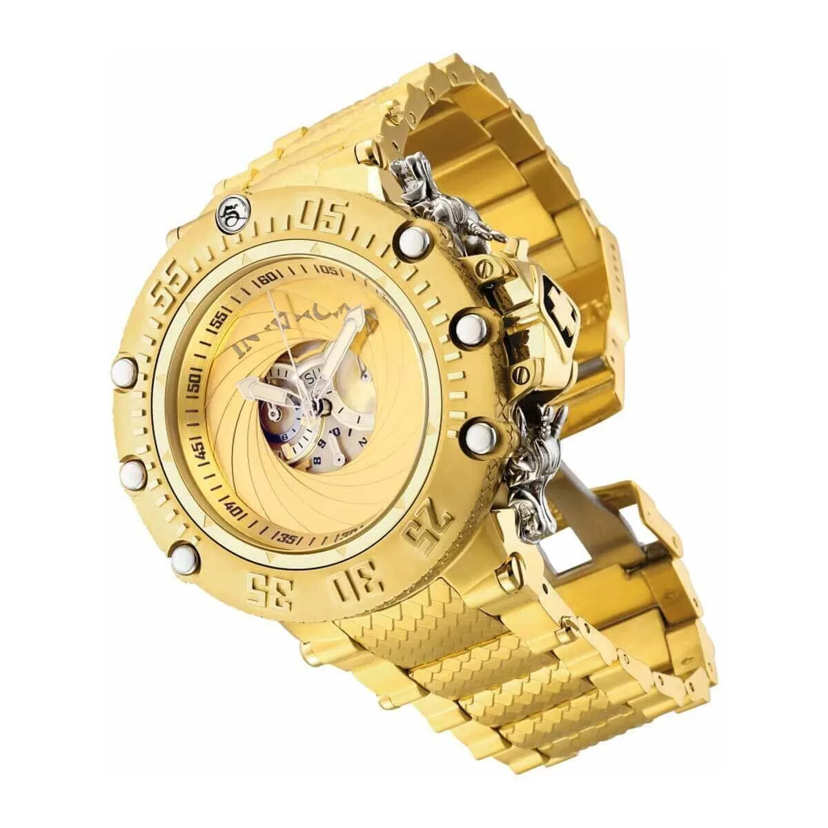 Invicta Men's Quartz Watch - Subaqua Noma VII Gold Tone Shutter Cover Dial | 32950
