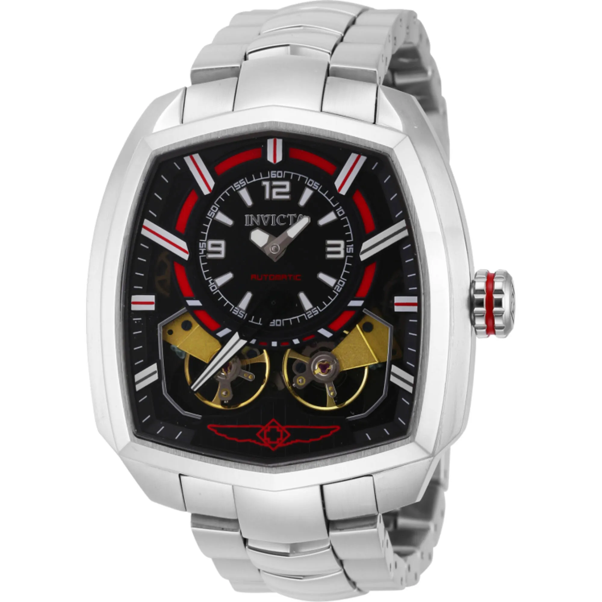 Invicta Men's Watch - Akula Automatic Black Dial Stainless Steel Bracelet | 43998