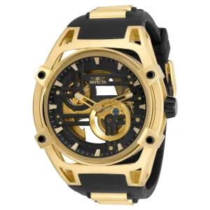 Invicta Men's Watch - Akula Rubber and Stainless Steel Strap Black Dial | 32349