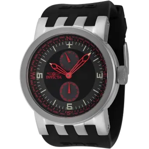 Invicta Men's Watch - DNA Quartz Red, Grey, Black Dial Silicone Strap | 44224