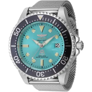 Invicta Men's Watch - Grand Diver Silver Tone Automatic Blue Dial Bracelet | 45804