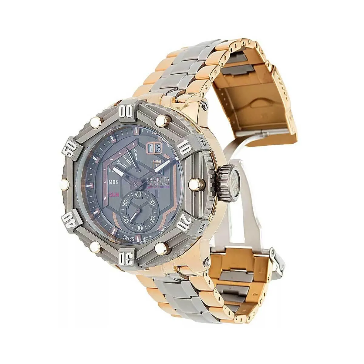 Invicta Men's Watch - Jason Taylor Gunmetal Dial TT Stainless Steel Bracelet | 38253