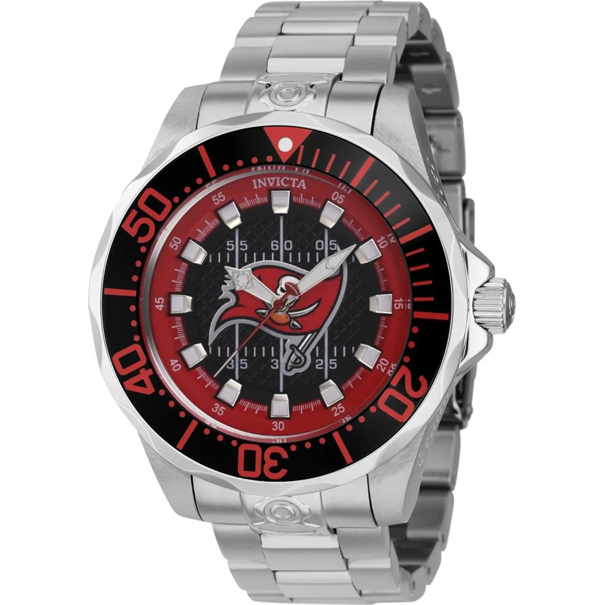 Invicta Men's Watch - NFL Tampa Bay Buccaneers Dial Stainless Steel Bracelet | 42120