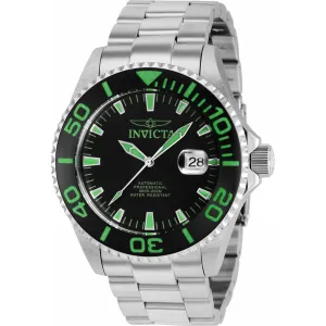 Invicta Men's Watch - Pro Diver Automatic Rotating Bezel Black Dial Bracelet | 37622