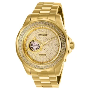 Invicta Men's Watch - Pro Diver Diamond Pave Dial Yellow Gold Bracelet | 27740