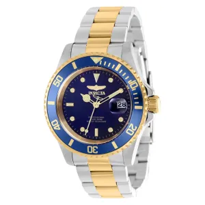 Invicta Men's Watch - Pro Diver Quartz Gold Tone and Blue Rotating Bezel | 37157