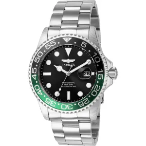 Invicta Men's Watch - Pro Diver Steel Bracelet Unidirectional Rotating Bezel | 36547