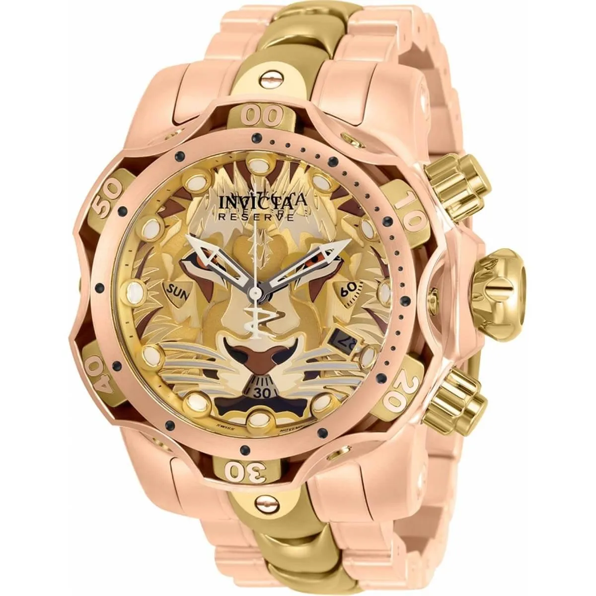 Invicta Men's Watch - Reserve Venom Gen III Yellow Gold and Rose Gold Bracelet | 31779