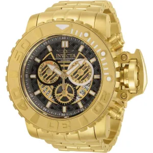 Invicta Men's Watch - Sea Hunter Chronograph Charcoal and Gold Dial Bracelet | 30912