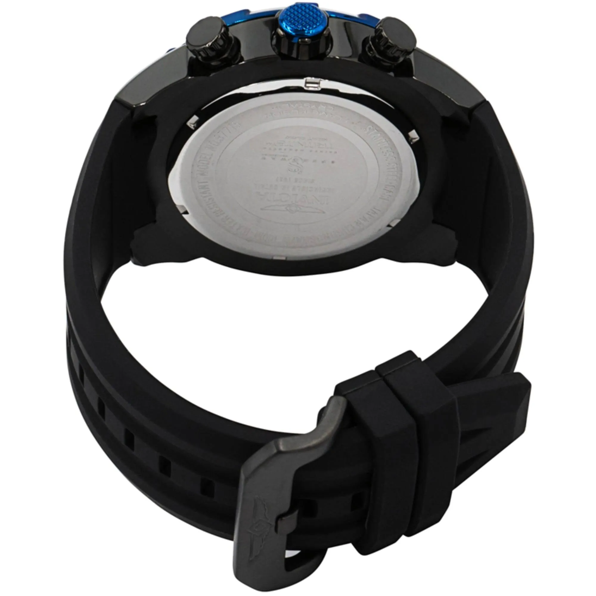 Invicta Men's Watch - Speedway Scuba Chronograph Black Dial Silicone Strap | 37715