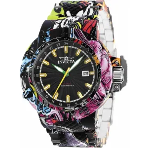 Invicta Men's Watch - Subaqua Black Dial Aqua Steel Bracelet Rotating Bezel | 36752