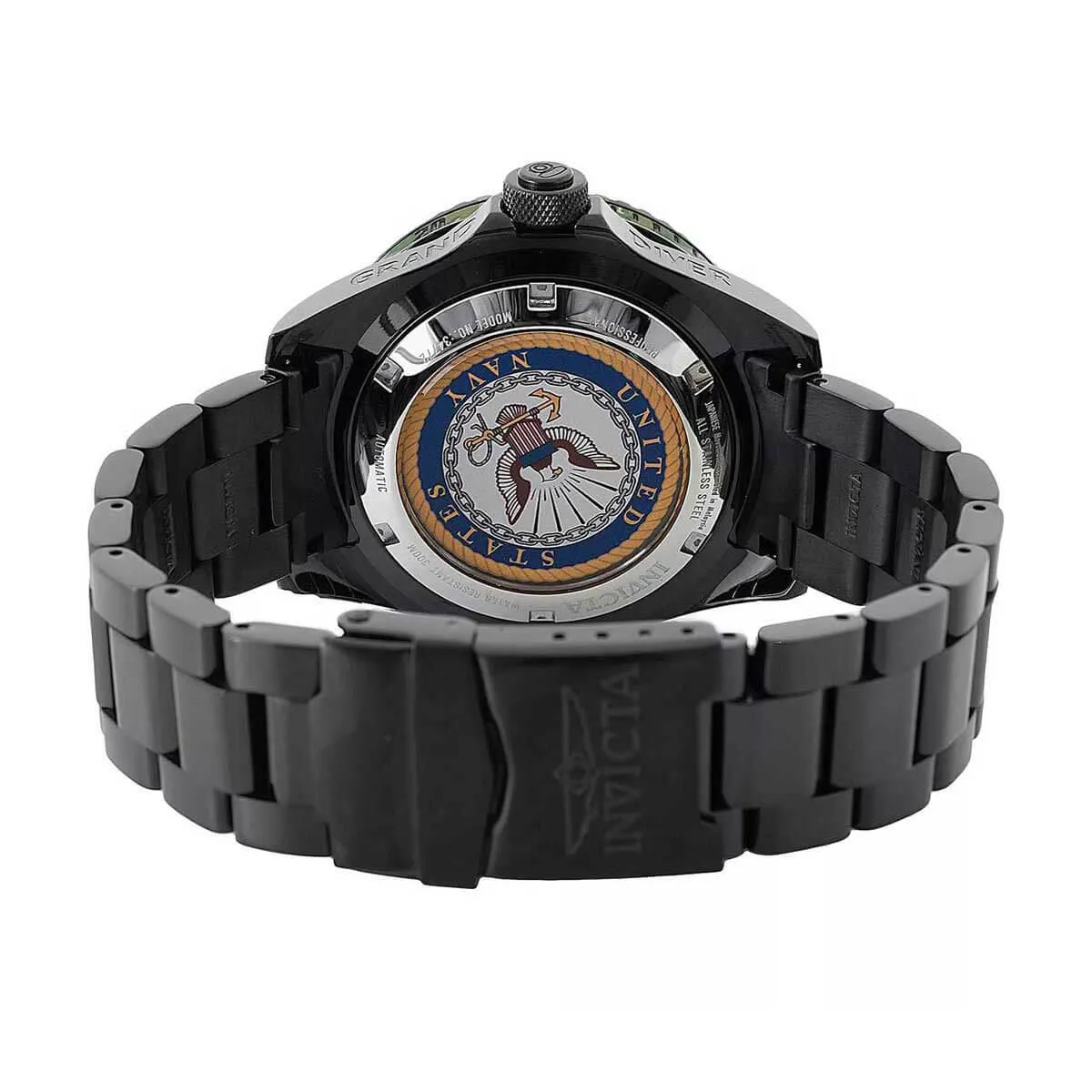 Invicta Men's Watch - U.S. Navy Automatic Black and Camouflage Dial Bracelet | 34772