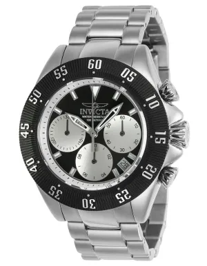 INVICTA Speedway Mens Chronograph - Black & Silver - Stainless Steel - Date