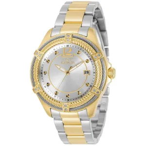 Invicta Women's Quartz Watch - Bolt Two Tone Yellow Gold Plated SS Bracelet | 30882