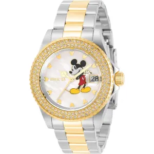 Invicta Women's Quartz Watch - Disney Mickey Mouse MOP Dial Two Tone Bracelet | 32483