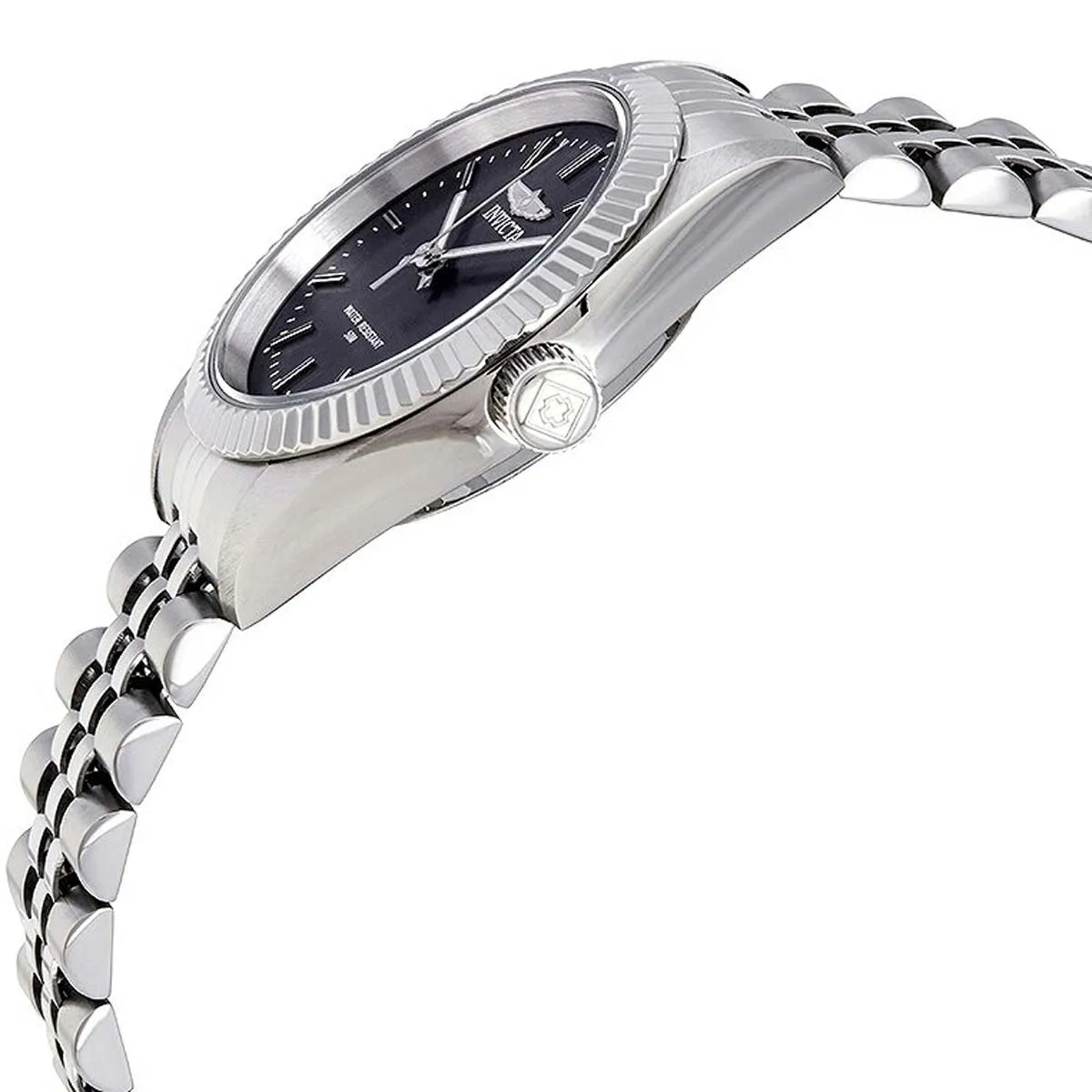 Invicta Women's Quartz Watch - Specialty Black Dial Silver Bracelet | 249168