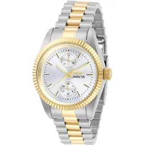 Invicta Women's Quartz Watch - Specialty Silver Tone Dial Two Tone Bracelet | 29440
