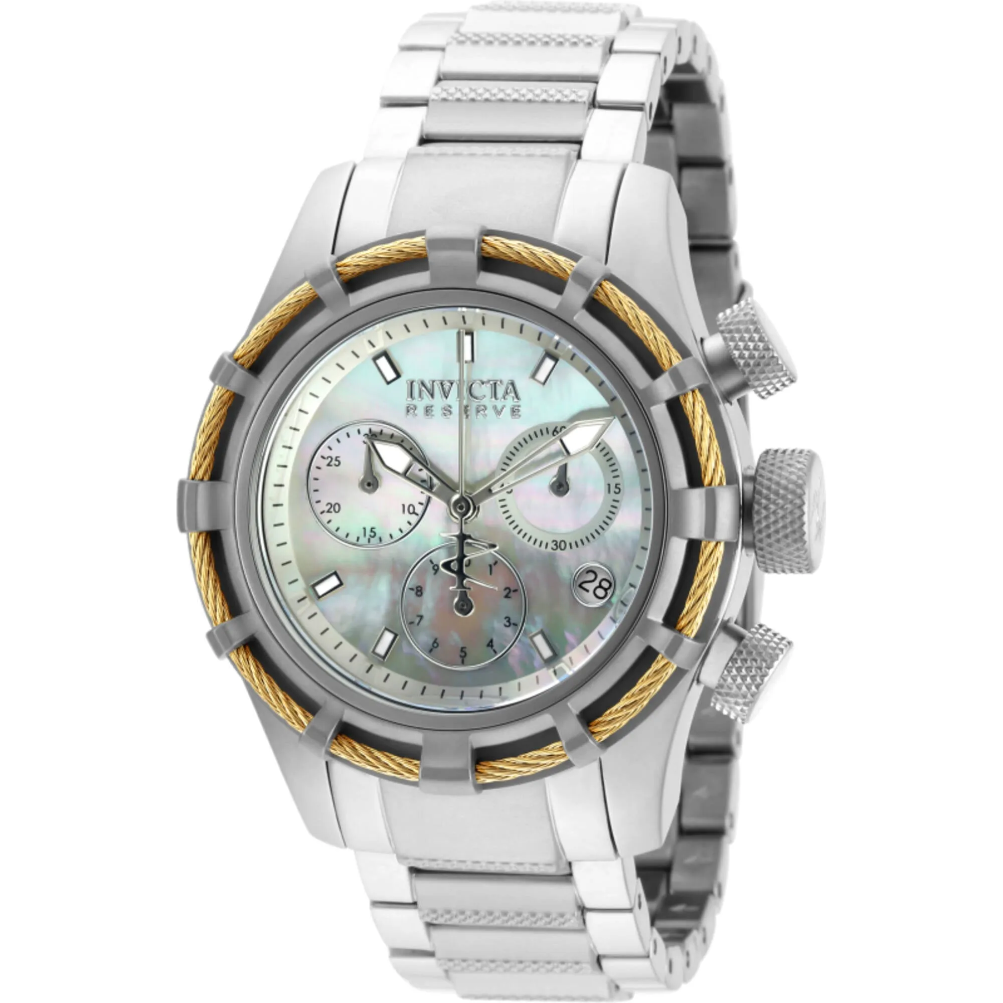 Invicta Women's Watch - Bolt Chronograph Mop Dial Stainless Steel Bracelet | 90009