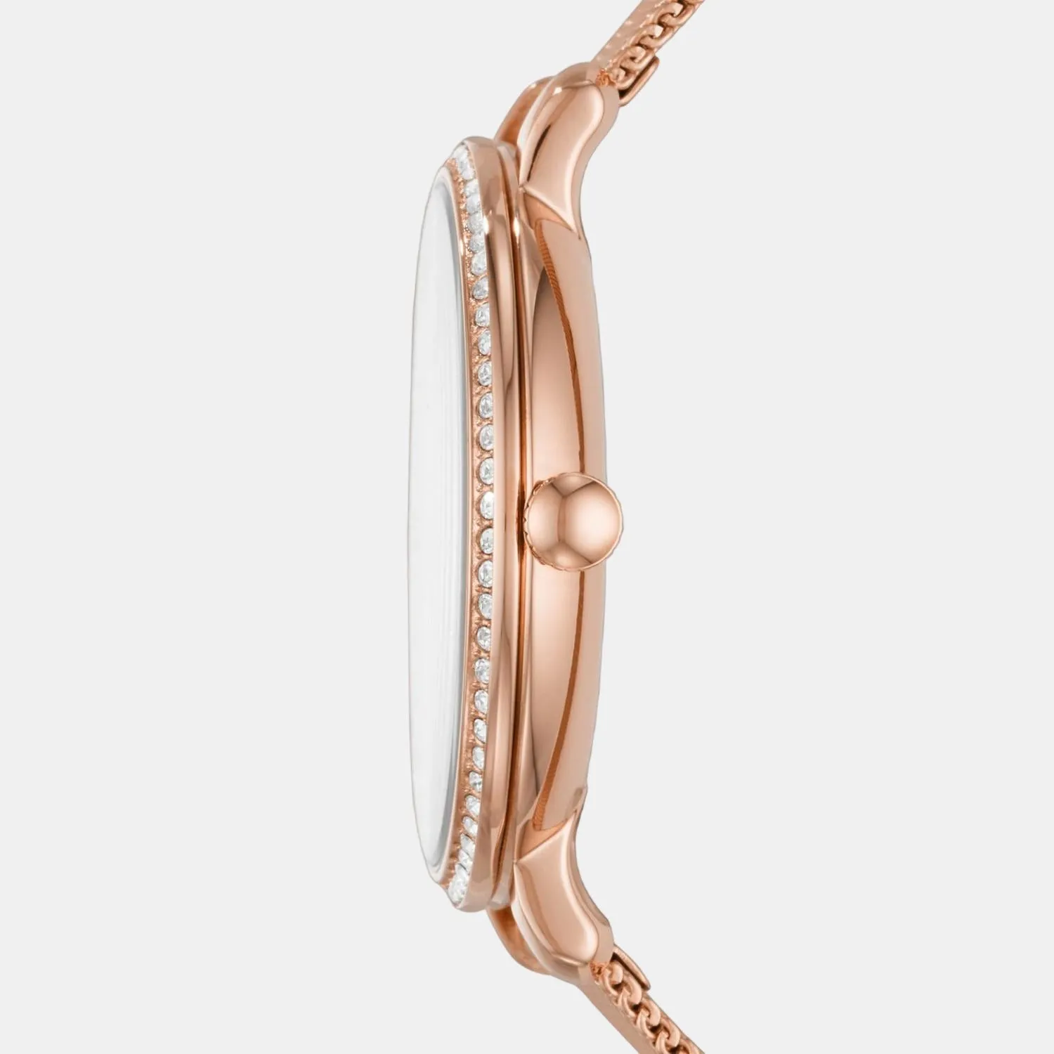 Jacqueline Women Quartz Rose Gold Dial Analog Stainless Steel Watch ES4628