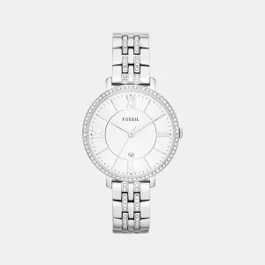 Jacqueline Women Quartz Silver Dial Analog Stainless Steel Watch ES3545