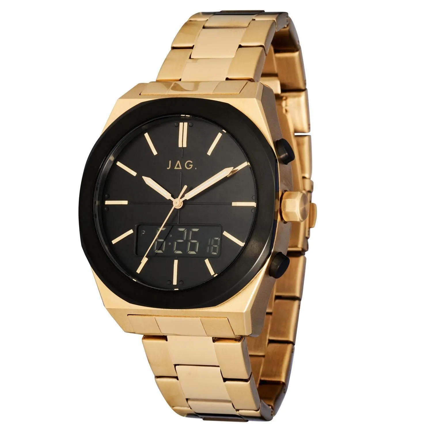 Jag Lincoln Black Dial 43mm Watch J2637A